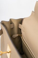 Hermes Kelly 28 Trench Veau Togo Leather Gold Plated 2016 X - Image 4