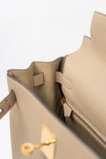 Hermes Kelly 28 Trench Veau Togo Leather Gold Plated 2016 X - Image 9