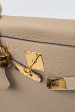 Hermes Kelly 28 Trench Veau Togo Leather Gold Plated 2016 X - Image 17