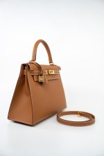 Hermes Kelly Sellier 28 Veau Epsom Leather Gold with Gold Plated Hardware 2022 Z - Image 8