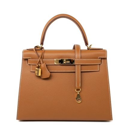 Hermes Kelly Sellier 28 Veau Epsom Leather Gold with Gold Plated Hardware 2022 Z
