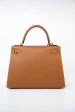 Hermes Kelly Sellier 28 Veau Epsom Leather Gold with Gold Plated Hardware 2022 Z - Image 16