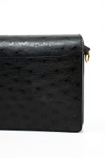 Hermès  Mini Roulis Black Ostrich Leather Gold Hardware - Image 7