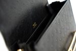 Hermès  Mini Roulis Black Ostrich Leather Gold Hardware - Image 24