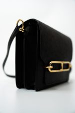 Hermès  Mini Roulis Black Ostrich Leather Gold Hardware - Image 3