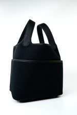 Hermès Picotin Cargo 18 Black Swift and Toile Canvas Gold Hardware - Image 9
