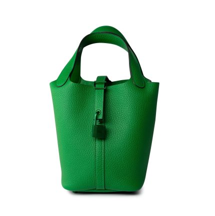Hermes Picotin Lock PM So Green Bamboo Clemence