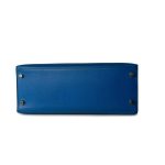 Hermes Vintage Kelly 28 Couchvel Blue France Y Stamp - Image 7