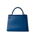Hermes Vintage Kelly 28 Couchvel Blue France Y Stamp - Image 11