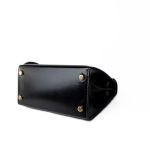 Hermes Vintage Mini Kelly Black Box Calfskin Leather Shoulder Bag - Image 4