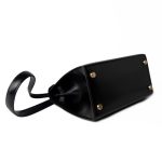Hermes Vintage Mini Kelly Black Box Calfskin Leather Shoulder Bag - Image 11