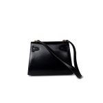 Hermes Vintage Mini Kelly Black Box Calfskin Leather Shoulder Bag - Image 15