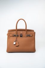 Installment of Birkin 30 Gold Veau Togo Leather Palladium Plated Hardware R - Image 2