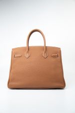Installment of Birkin 30 Gold Veau Togo Leather Palladium Plated Hardware R - Image 7