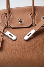 Installment of Birkin 30 Gold Veau Togo Leather Palladium Plated Hardware R - Image 8