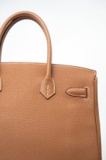 Installment of Birkin 30 Gold Veau Togo Leather Palladium Plated Hardware R - Image 11