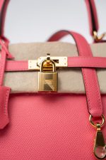 Kelly 25 Rose Azalée Veau Epsom Gold Plated C Stamp - Image 10