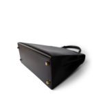 Kelly 28 Sellier Brown Box Calfskin Gold Plated T Circle Stamp - Image 6