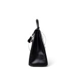 Kelly 32 Black Box Calfskin Gold Plated X Circle Stamp - Image 2