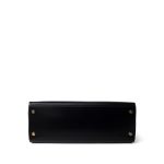 Kelly 32 Black Box Calfskin Gold Plated X Circle Stamp - Image 13