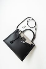 Kelly 32 Veau Swift Leather Toile Berline Palladium Plated Hardware 2019 D - Image 7