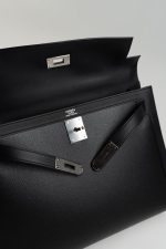 Kelly 32 Veau Swift Leather Toile Berline Palladium Plated Hardware 2019 D - Image 6