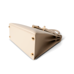 Kelly 25 Beige Box Calfskin Leather Gold Plated Hardware E Square Stamp - Image 8