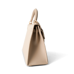 Kelly 25 Beige Box Calfskin Leather Gold Plated Hardware E Square Stamp - Image 16