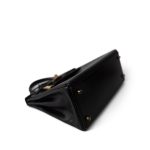Kelly 28 Black Box Calfskin Gold Plated V Stamp - Image 13