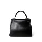 Kelly 28 Black Box Calfskin Gold Plated V Stamp - Image 17