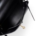 Kelly 28 Retourne Black Box Calfskin Leather Gold Plated Hardware A Square Stamp - Image 15