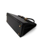 Kelly 28 Retourne Black Box Calfskin Leather Gold Plated Hardware A Square Stamp - Image 13