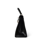 Kelly 28 Retourne Black Box Calfskin Leather Gold Plated Hardware A Square Stamp - Image 2