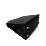 Kelly Sellier 25 Black Veau Epsom Leather Gold Plated Hardware C Stamp - Image 10