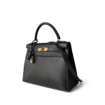 Kelly Sellier 28 Black Ardennes Gold Plated A Square Stamp - Image 4