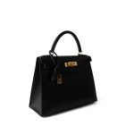 Kelly Sellier 28 Black Ardennes Gold Plated A Square Stamp - Image 5