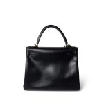 Vintage Kelly 28 Retourne Black Box Calfksin Gold Plated F Square Stamp - Image 20