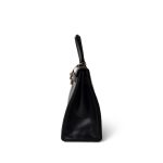Vintage Kelly 28 Retourne Black Box Calfksin Gold Plated F Square Stamp - Image 14
