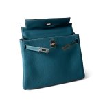 Hermes Kelly 25 Blue Jean Veau Togo Leather Palladium Plated Y Stamp - Image 17