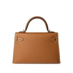 Mini Kelly Sellier Gold Veau Epsom Palladium Plated Y Stamp - Image 9