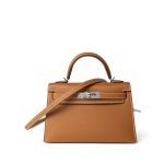 Mini Kelly Sellier Gold Veau Epsom Palladium Plated Y Stamp - Image 2