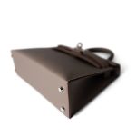 Hermes Kelly Mini II Etain (greige) Veau Epsom Leather Palladium plated Y Stamp - Image 13