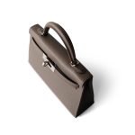 Hermes Kelly Mini II Etain (greige) Veau Epsom Leather Palladium plated Y Stamp - Image 18