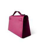 Kelly Pochette Rose Pourpre Swift Palladium Plated Hardware C Stamp - Image 12