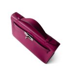 Kelly Pochette Rose Pourpre Swift Palladium Plated Hardware C Stamp - Image 2