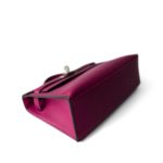 Kelly Pochette Rose Pourpre Swift Palladium Plated Hardware C Stamp - Image 18