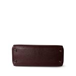 Kelly 25 Retourne Rouge H Chèvre Palladium Plated I Square Stamp - Image 5