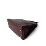 Kelly 25 Retourne Rouge H Chèvre Palladium Plated I Square Stamp - Image 15