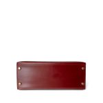 Kelly 28 Rouge Box Calfskin Gold Plated V Stamp - Image 4