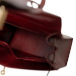 Kelly 28 Rouge Box Calfskin Gold Plated V Stamp - Image 13